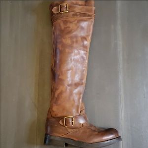 Jeffrey Campbell leather riding boots